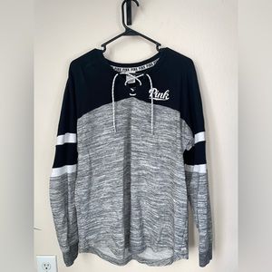 Black PINK Crewneck Style Sweatshirt